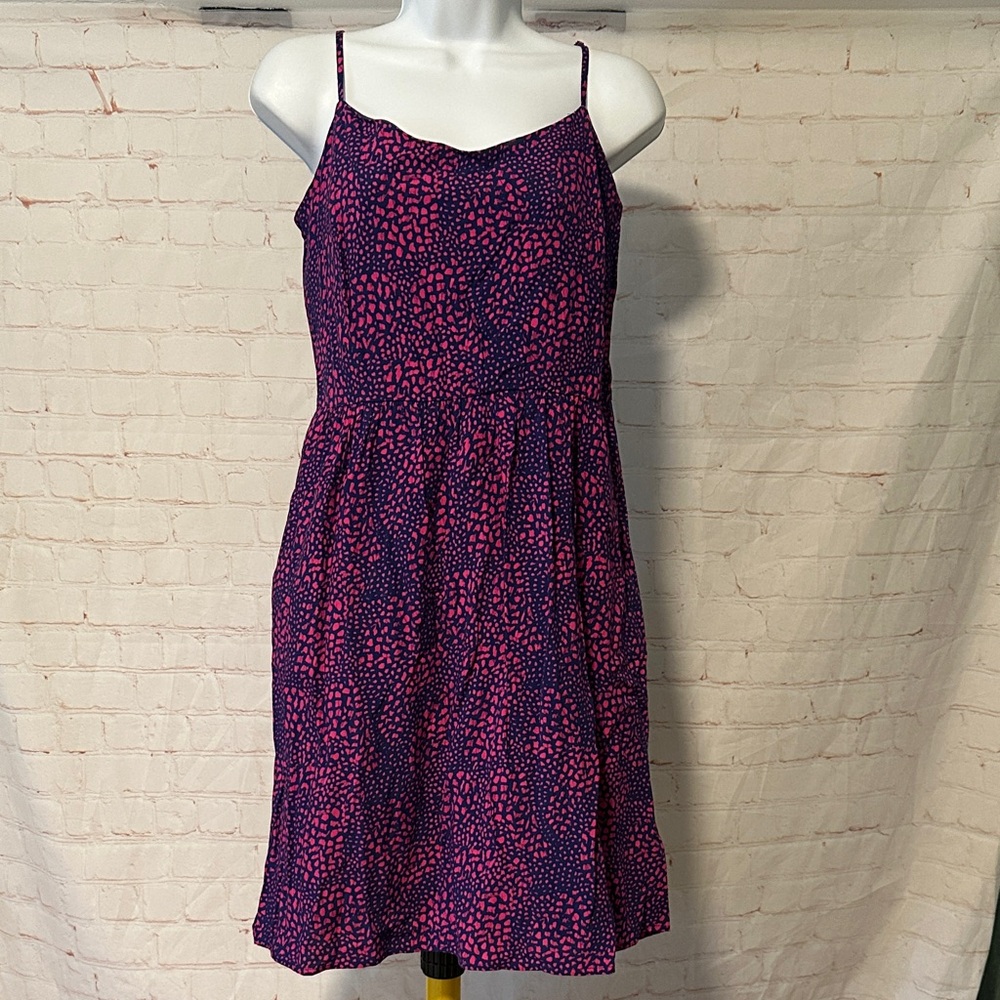NWT Gap pink & blue animal print sundress Sz 10